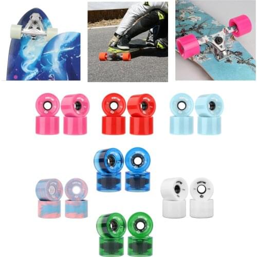 Ronyme 4Pcs/Set Cruiser Skateboard Wheels PU Wheels Long Board Cruiser Wheels without Bearings