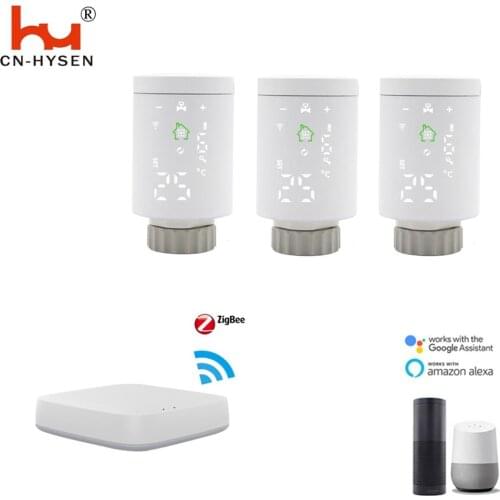 HY368 Tuya, Alexa, Google Assistant TRVs or Thermostatic Radiator Valve for smart Home