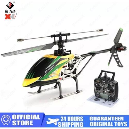 WLtoys V912 Brushless Motor RC Helicopter 4CH 2.4G Single Blade Head Lamp Light RC Drone Brushless Big Helicopter RC Toys