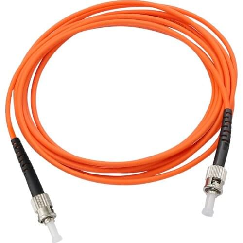 10PCS ST/UPC-ST/UPC Simplex 3.0mm 2.0mm OM1 62.5/125um Multimode fiber optic patch cord