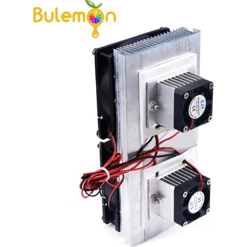 12V Dual-core Electronic Refrigerator Diy Semiconductor Refrigeration Chip Cooling Module Cool Kit