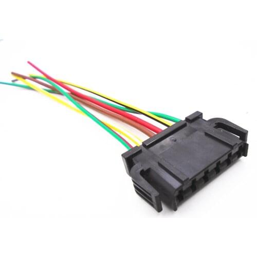 2/4/10pcs/lot 6 Pin/Way Rear Lamp Socket Plug Taillight Connector Wire Harness Cable Pigtail For VW Passat B5 893 971 636