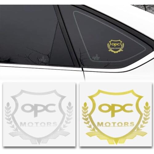 2pcs 3D Metal Car Styling Side Door OPC Badge Stickers Side Window Emblem Decals For OPEL Zafira b Corsa d Insignia Mokka Regal