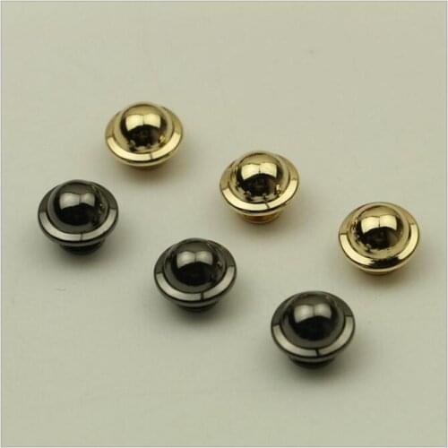 20 PCS/lot) DIY hand leather luggage bag bottom mushroom shaped curved face screw metal accessories 307