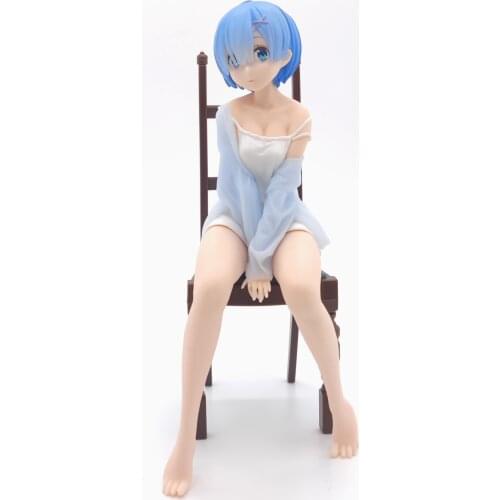 2021 Original Banpresto Japaense Anime Re:Life in a different world from zero Rem Chair Ver. Action Figure Colletible Model Toys