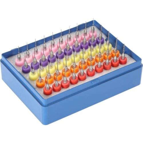 50pcs/set 0.5mm to 0.9mm Tungsten Micro Drill Bit Engraving Tool for PCB Circuit Board Drill Bits Machine Hand Tool