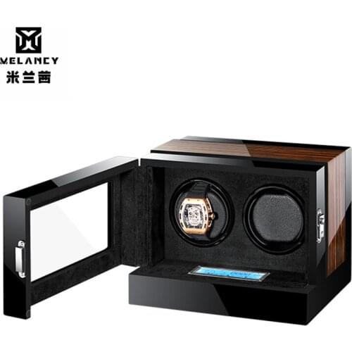 Automatic Mechanical Watch Winder Watch Box wooden black High Class Motor Shaker Watch Holder Display Jewelry Box New 2019