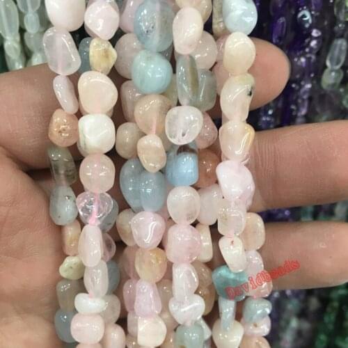 Free Shipping 6-8mm Irregular Morgan Agat Loose Beads Natural Shaped Stone Beads For Jewelry Making 15