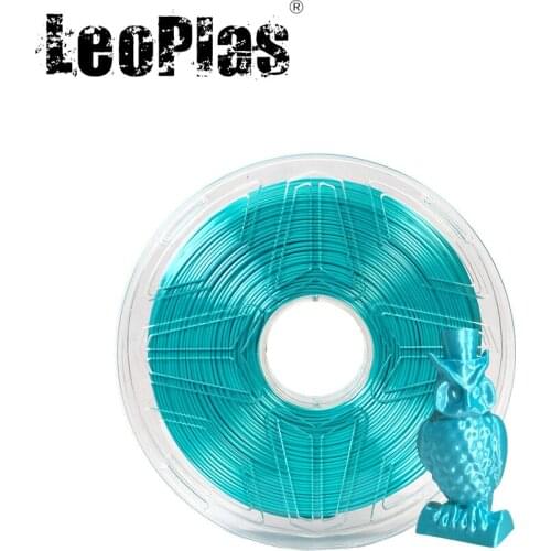 LeoPlas 1kg 1.75mm Shining Metal Turquoise Silk PLA Filament For 3D Printer Pen Consumables Printing Supplies Plastic Material