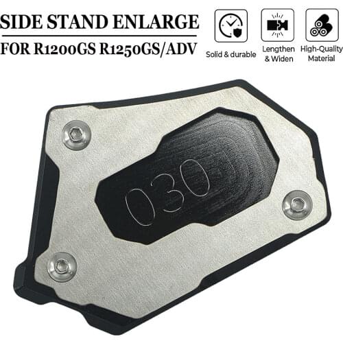 For BMW R1250GS Adventure R 1250 GS R1250 LC ADV 2018 2019 2020 Rallye Motorcycle CNC Kickstand Side Stand Enlarge Extension Pad