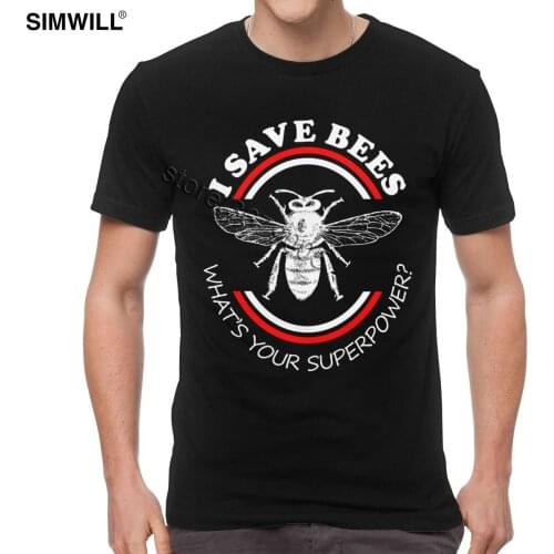Cool Save The Bees Tee Shirt Men Cotton Beekeeper Honey T-shirt Short Sleeved Casual Fashion Summer T Shirt Gift Idea Apparel