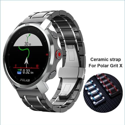 Ceramic Strap Watchband for Polar Grit X POLARGRITX Smart watch Band Bracelet Luxury Straps