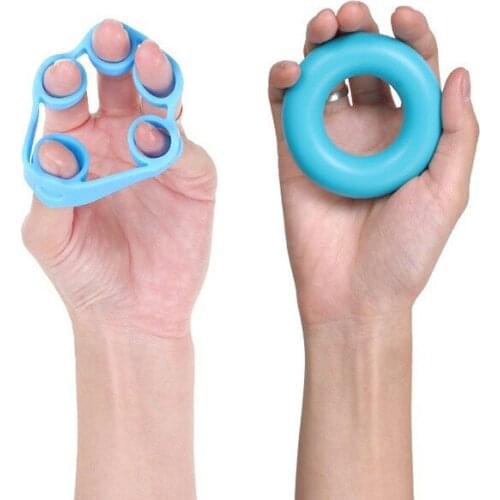 Combination Of Silicone Five Finger Tension Device And Grip Force Device