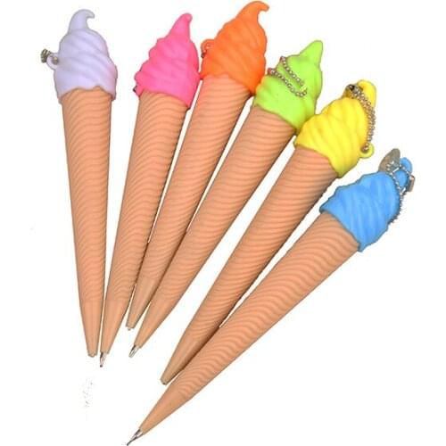 Korean creative stationery egg ice-cream pendant automatic pencil Student Award ice cream pencil Stationery office supplies for