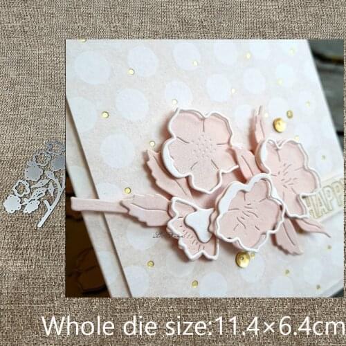 XLDesign Craft Metal Cutting Dies stencil mold flower branch decoration scrapbook Album Paper Card Craft Embossing die cuts