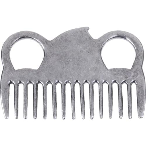Stainless Steel Polished Horse Pony Grooming Comb Currycomb Accessory