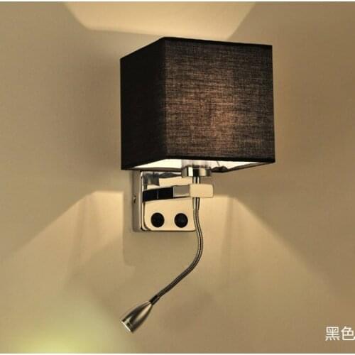 Simple Creative Fabric Wall Sconce Band Switch Modern LED Wall Light Fixtures For Bedroom Wall Lamp Home Lighting Lampara Pared