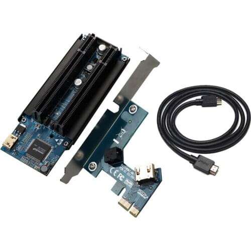 QINDIAN Add On Cards PCI Express/PCI-E/PCIE X1 to PCI Adapter/Riser/Extender Card External PCI Slot Expansion Card Adapter Cable