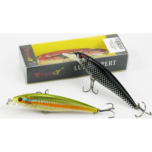 Minnow Fishing Lures Bionic Hard Bait Hooks Wobbler Jig Bait Crankbait 3D Eyes Wobbler Floating Artificial Bait Fishing Tackle