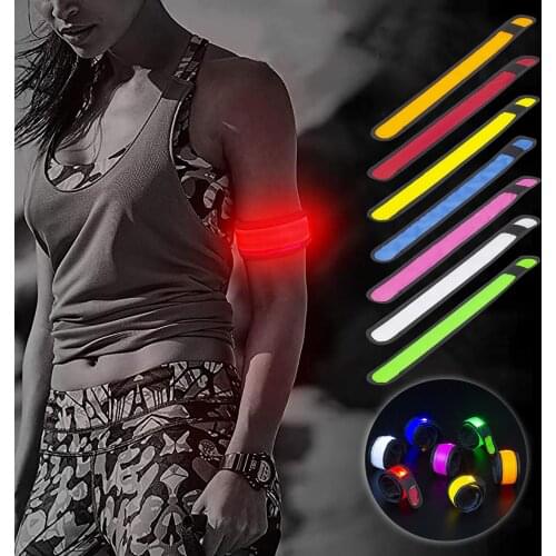 Led Luminous Bracelet Luminous Pat Ring Festival Concert Party Atmosphere Supplies Sports Slap Wrist Strap Band Luminous Toy