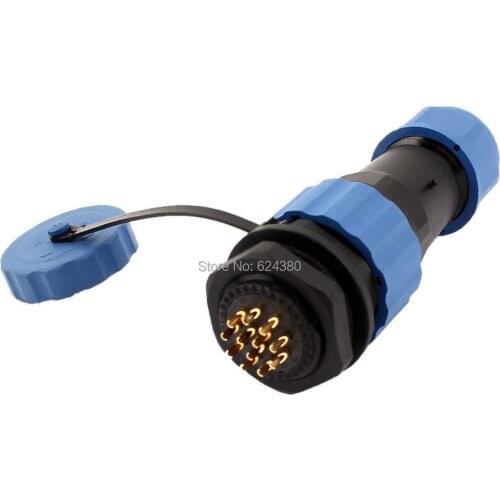 Waterproof Dustproof Aviation Connector SD20 20mm 12 Pin 12P Panel Mount Solder Female Male Plug Socket Straight IP68 Discount