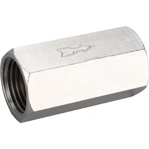 1/8" 1/4" 3/8" 1/2" BSP Female Thread Brass Pneumatic One Way Non Return Check Valve For Air Water Oil Gas