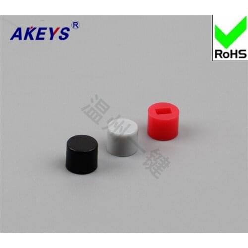 100 PCS A28 key cap 6X5 self-locking hat switch self-locking 8 * 8 / red and black gray with 7 * 7/8 * 8/8 .5 * 8