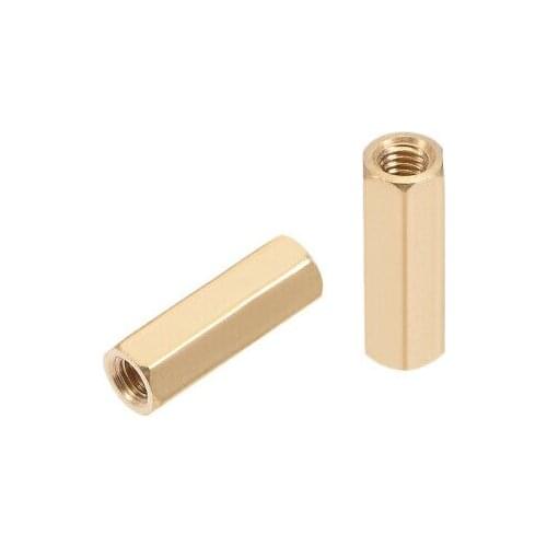 20pcs Brass Straight PCB Pillar Female Thread Hex Standoff Spacer M3x5x13mm