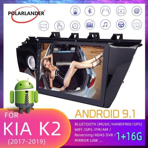 Car Radio 2 Din 10.1 Inch Android 9.1 1G+16G WiFi 4G Touch Screen Bluetooth MirrorLink GPS Navigation For K/ia K2 2017 2018 2019