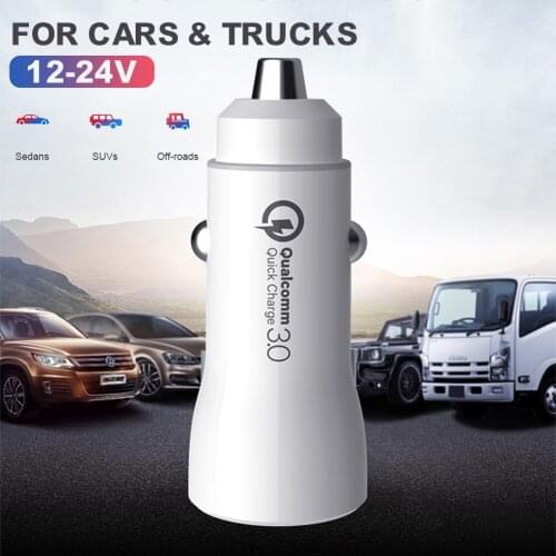 Car Charger 3A Fast Charging Dual-Port QC3.0+PD Cigarette Lighter Charger Adapter for iPhone Galaxy