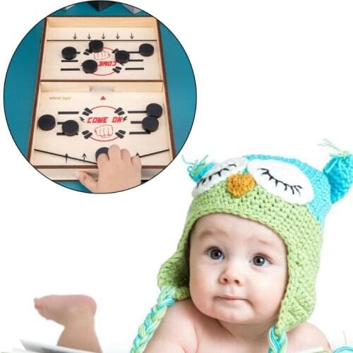 Fast Sling Puck Game ,Slingshot Games Toy,Table Hockey Party Game,Wood Tables Family Games,fist Board Games Toys for Par