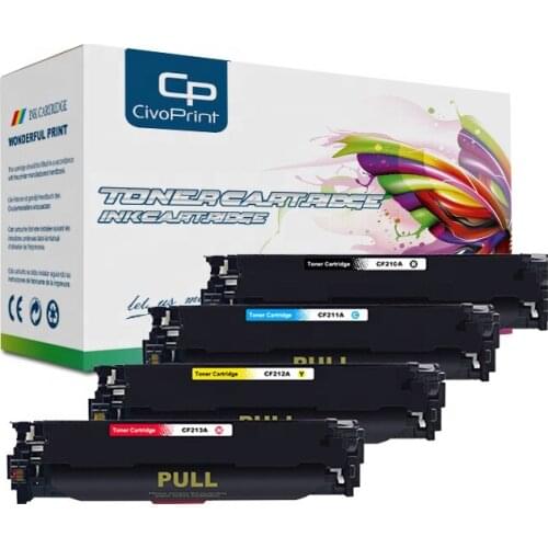 CF210A CF210 210A - CF213A 131Civoprint Compatible Color Toner Cartridge For HP LaserJet Pro M251n M251nw M276n M276nw printer