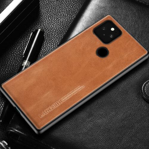 Phone Case for Google Pixel 5 Pixel 4 Pixel 4A Pixel 4A 2020 5G Luxury Genuine Oil Wax Leather 360 Full Protective Cover Shell
