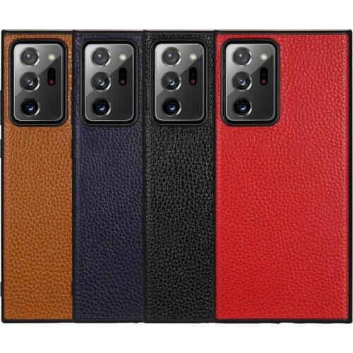 For Samsung Galaxy Note 20 Ultra Case Genuine Leather Soft TPU Full Cover Shockproof Funda For Samsung Galaxy Note 20 Ultra Case
