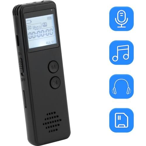 32GB Digital Voice Recorder Voice Activated Recorder Noise Reduction MP3 Player Recording 10h Continuous Recording for Meeting
