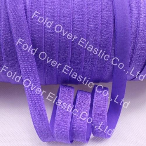 17COLORS 3/8" non-fold over elastic for headbands465 purple 50yards per roll