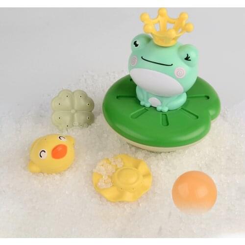 Electric Baby Bath Toy Frog Sprinkler Fountain for Kids Bathtub Float Toys