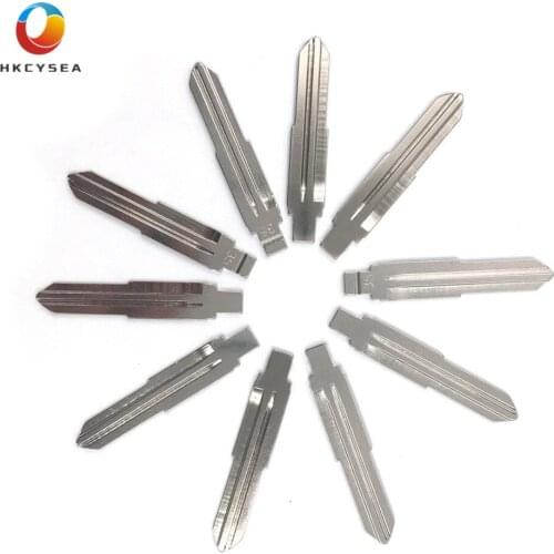 HKCYSEA 10 pcs/lot Metal Blank Uncut Flip KD Remote Key Blade Type #35 for Suzuki Alto Blade NO.35 Car Blank Replacement