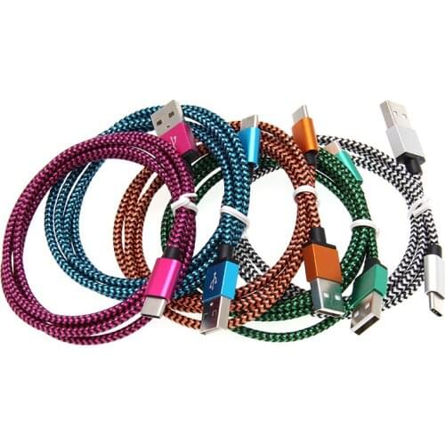 USB Cable Micro USB Type C Cable Charger For iPhone XS X For Samsung Huawei Type-c snake weave Fast Charging Cable 300pcs/lot