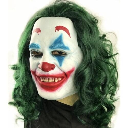 2019 Movie Joker Joaquin Phoenix Arthur Fleck Cosplay Costume Suits Halloween Mask
