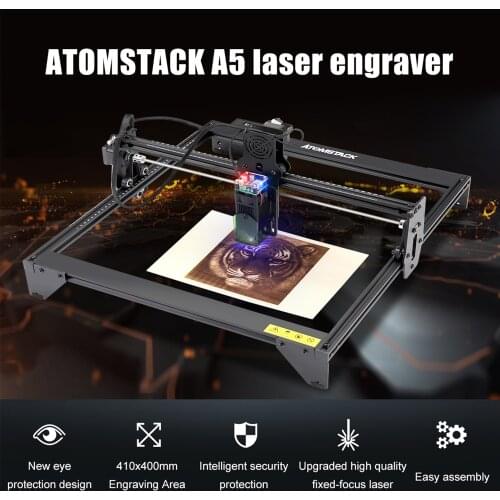ATOMSTACK A5 20W Laser Engraver CNC Quick Assembly 410*400mm Carving Area Full-metal Structure DIY Engraving Cutting Machine