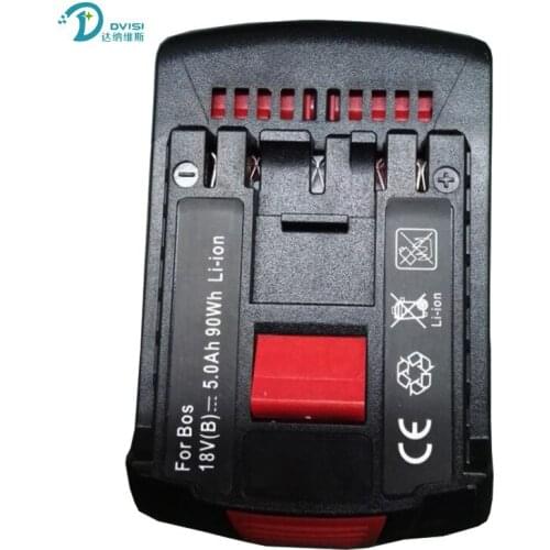 DVISI 18V 5000mAh Li-ion Rechargeable Battery for Bosch BAT609 HDS180-03 HTH181-01 HTH182-01 IWH181-01 IWHT180-01 IWHT181-01