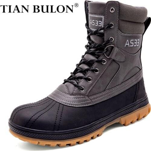 Mens Desert Tactical Boots Waterproof Military Boots Men Leather Wear-resisting Mens Hiking Boots Outdoor Motorcycle Boots