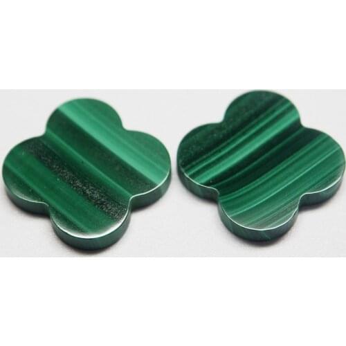 Custom Make Clover Stones Natural Malachite And Turquoise