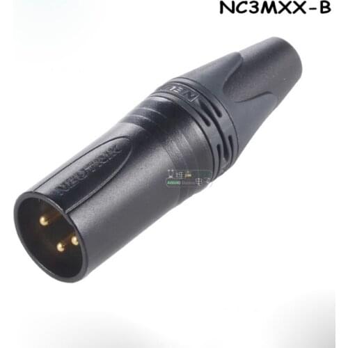 Original NC3FXX-B/NC3MXX-B XLR Audio Female/Male Plug Connector 3P 3-Pole Gold-Plated For NEUTRIK microphone