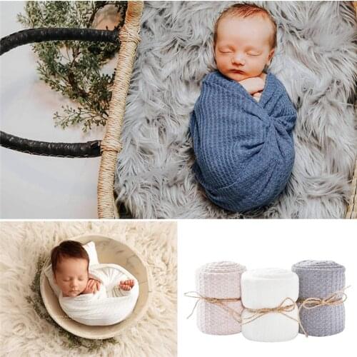 Baby Wrap Premium Knit Wraps Newborn Photography Props for Boy or Girl Photoshoot Unisex Receiving Blankets Baby Swaddle Wrap