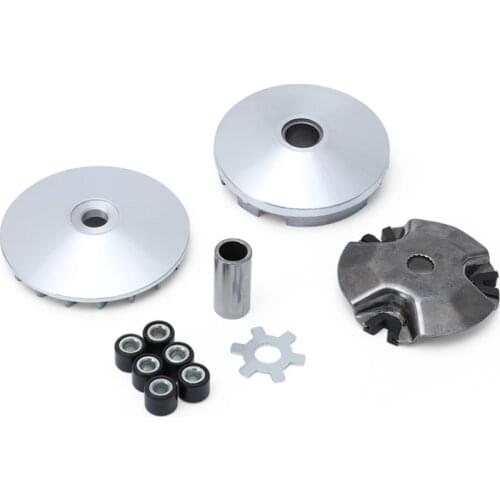 Variator Roller Weights Clutch Drive Pulley Kit For 50 49cc Yamaha Jog Zuma Vino 50 Aprilia SR50 TNG Adly 2-Stroke Scooter