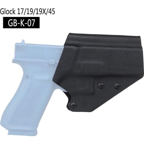 Tactical IWB Kydex Gun Holster for Glock 17/19/19X/45 Pistol Holster Case Right Hand with K Sheath Belt Waist Clip QLS 19 22