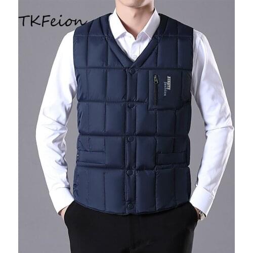 Мужские зимние жилеты TKFeion China At AliExpress