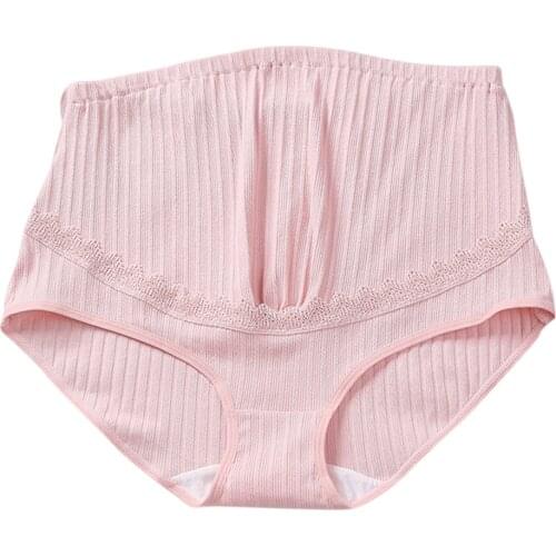 2020 Women Under the Bump Maternity Cradle Briefs High Elastic High Waist Pregnancy Cotton Underwear